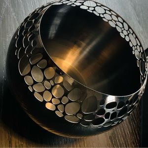 Steelforme | Stones Laser Cut Stainless Steel Large Flower Vase | EUC